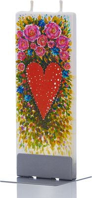 Flatyz – Decorative Flat Candles – Heart and Roses