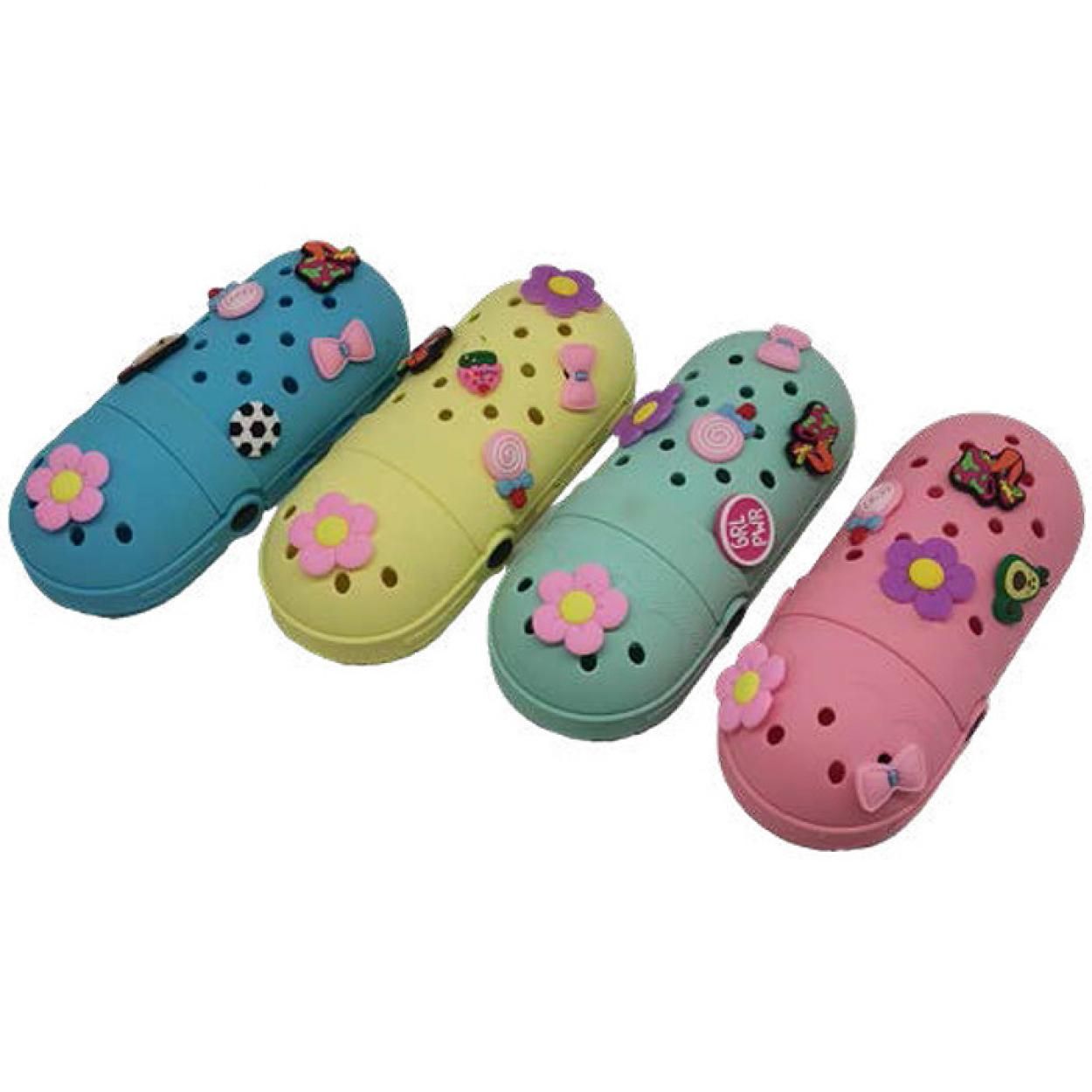 JIB- SHOE SHAPED SILICONE CASE SHOE WITH 6 PATCHES