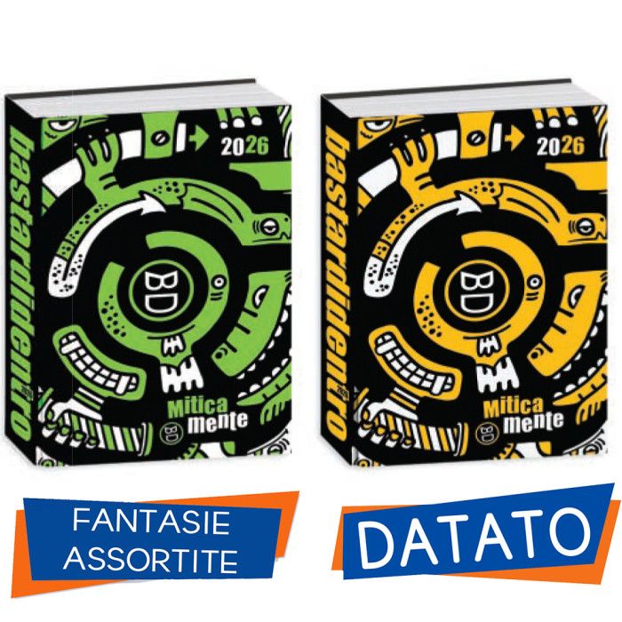 DIARY AGENDA 16 MONTHS BASTARDIDENTRO Superspecial Fluo 2025-2026 - Standard Size