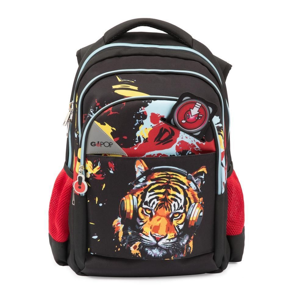 GoPop Backpack Round Tiger Beats