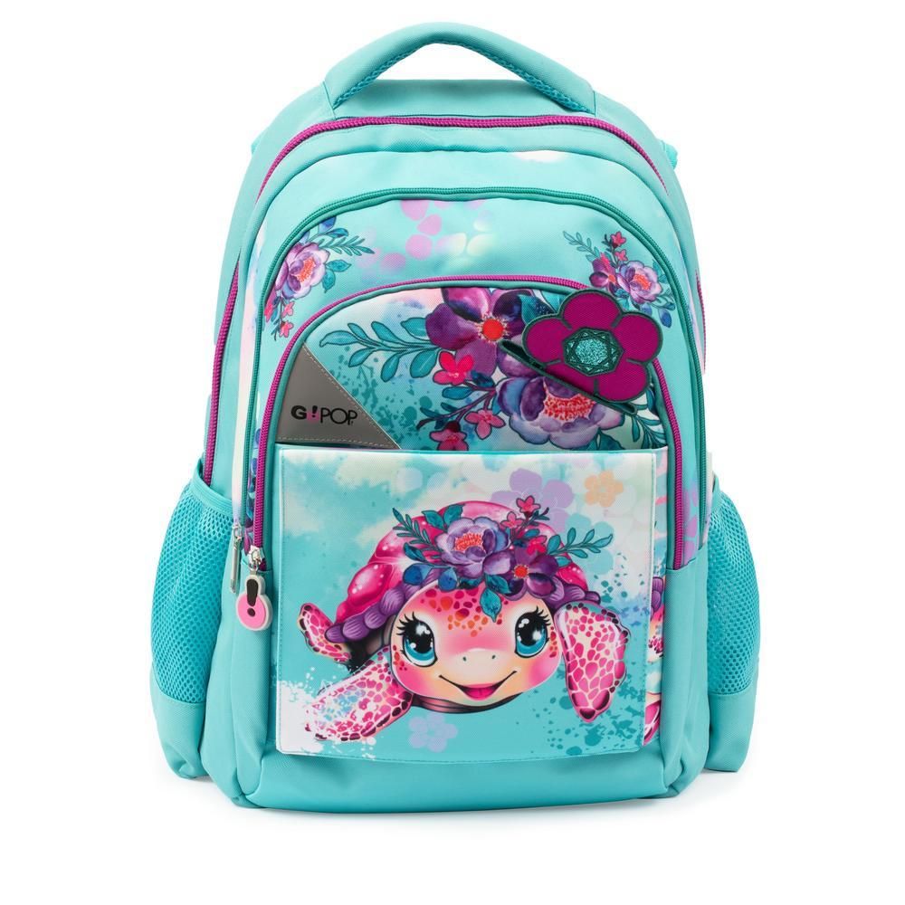 GoPop Backpack Round Turtle Bloom
