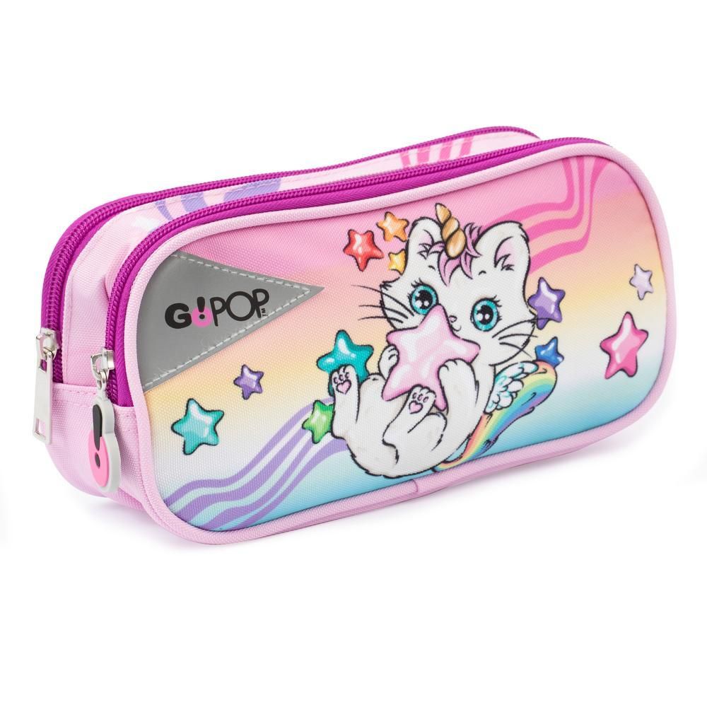 GoPop 2 zip pencil case Meowcorn