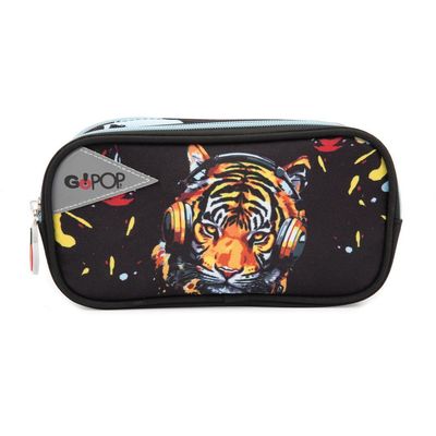 GoPop 2 zip pencil case Tiger Beats