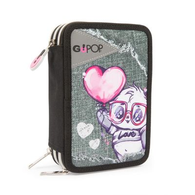 GoPop  Panderful Triple Pencil Case