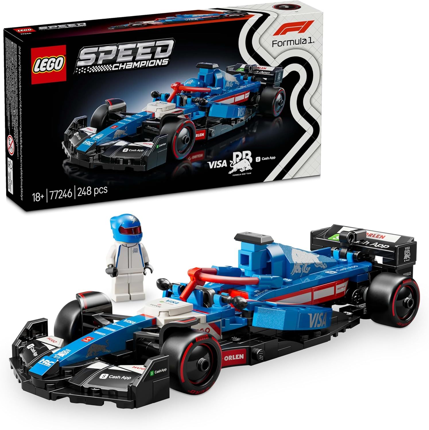 LEGO Speed ​​Champions F1 Racing Car Visa Cash App RB VCARB 01 - 77246