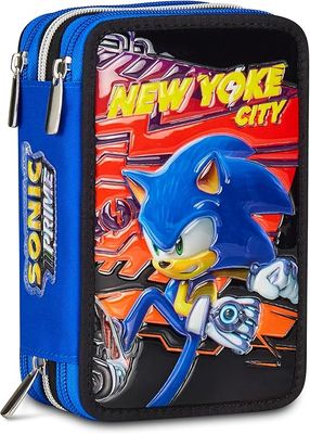 Seven Sonic Prime Pencil Case 3 Zip