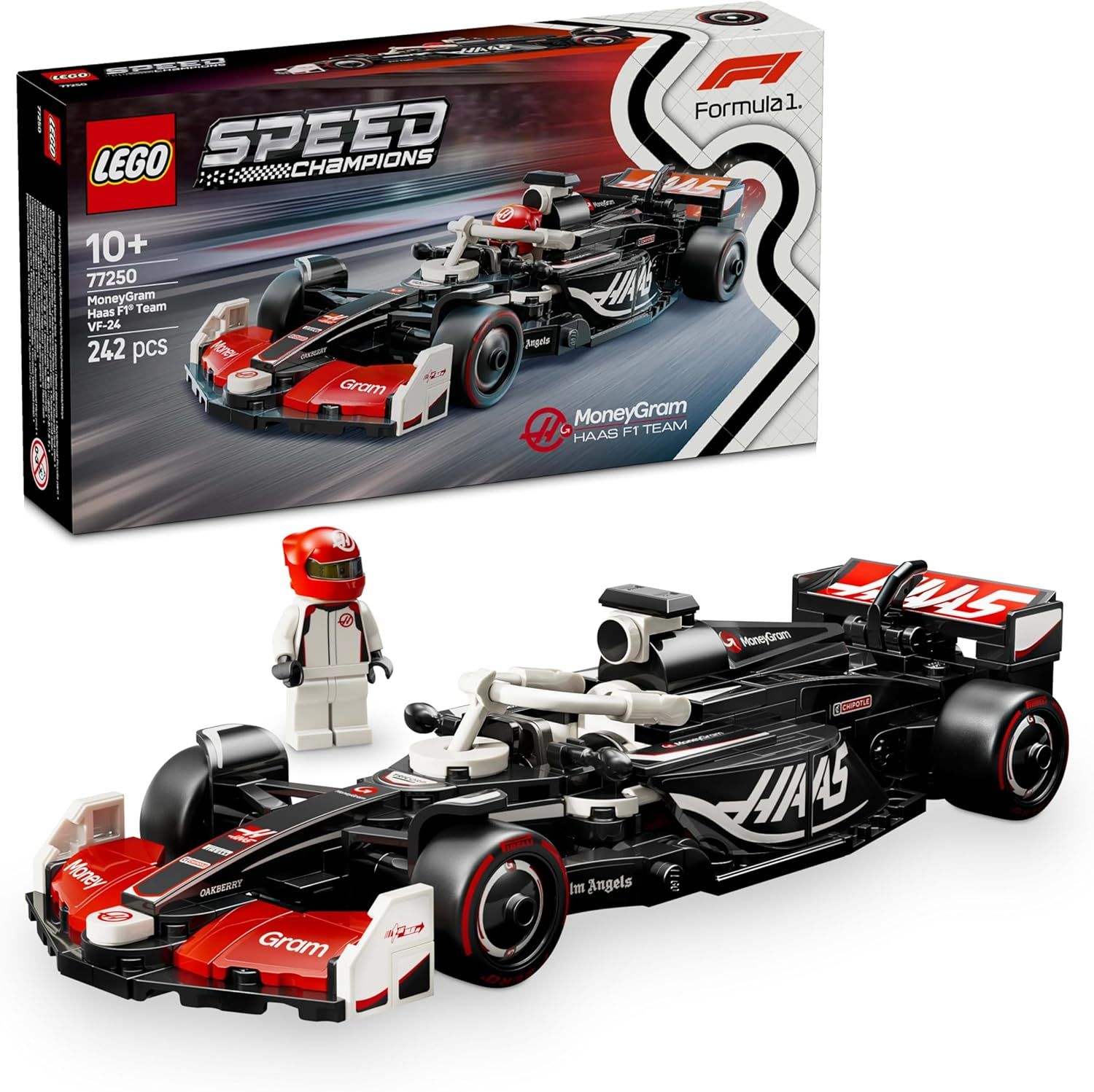 LEGO Speed Champions Race Car MoneyGram Haas F1 Team VF-24 - code 77250