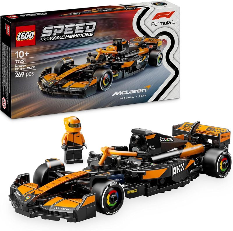 LEGO Speed Champions McLaren F1 Team MCL38 Racing Car - 77251