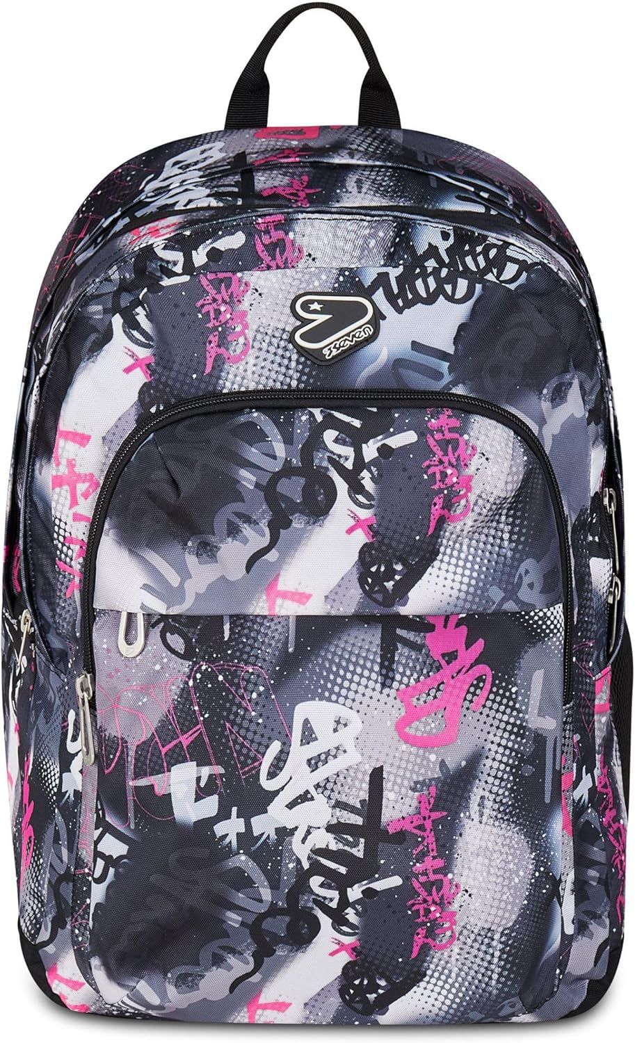 Seven® THE DOUBLE PRO XXL GRAY SHADOW Girl REVERSIBLE DETACH - BACKPACK WITH EARPHONES WIRELESS