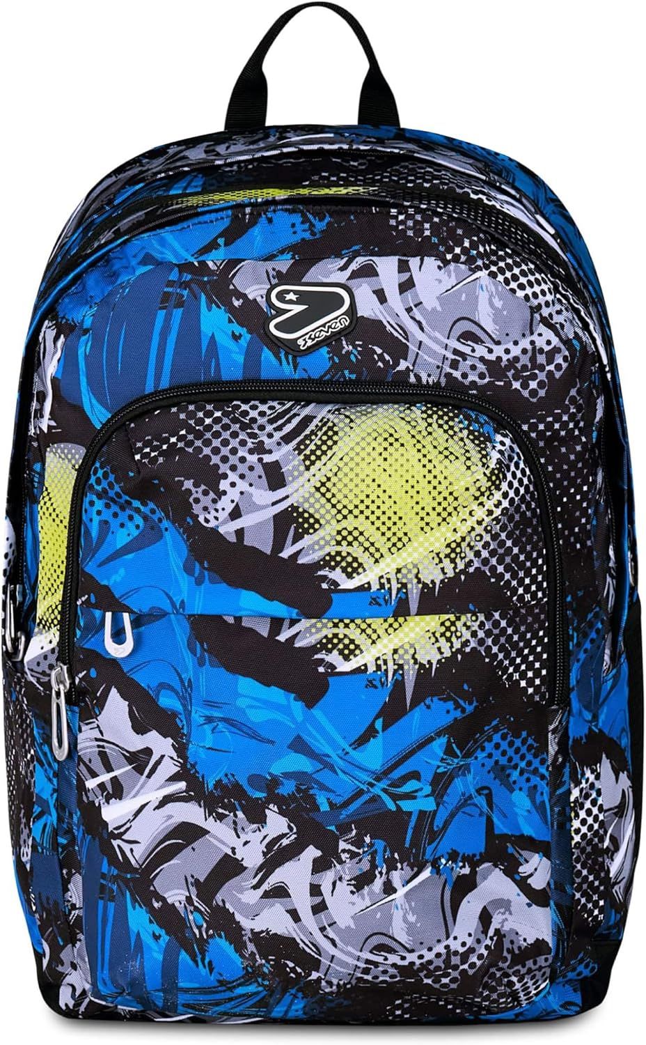 Seven® THE DOUBLE PRO XXL Japan Mood Blue Boy REVERSIBLE DETACH - BACKPACK WITH EARPHONES WIRELESS