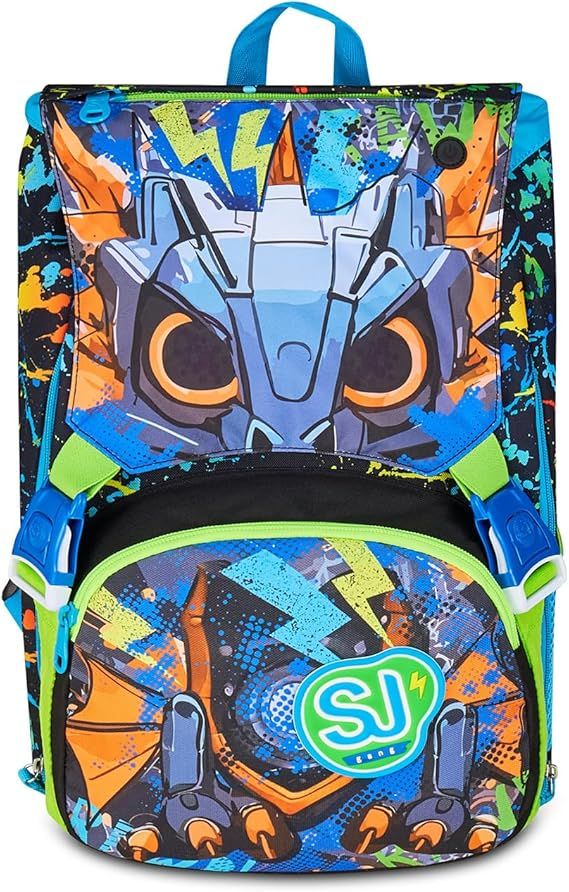 Sj Gang - EXPANDABLE BACKPACK BIG - LED LOOK - Dragon