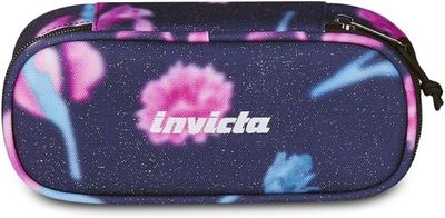 Invicta LIP PENCIL BAG FANTASY SHINE - Fluo Pink and Light Blue Flowers