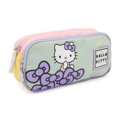 Hello Kitty Soft Pencil Case with 2 Zips - Auguri Preziosi