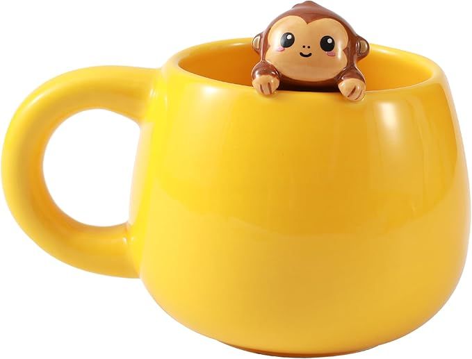 ITotal - Ceramic Mug with Charm Monkey