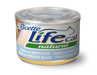 Life Natural Cat - TONNO CON PESCE BIANCO 150gr