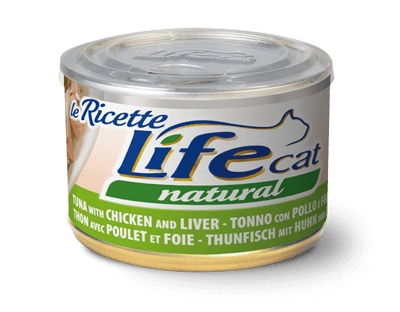 Life Natural Cat - Tonno con pollo e fegatini 150gr
