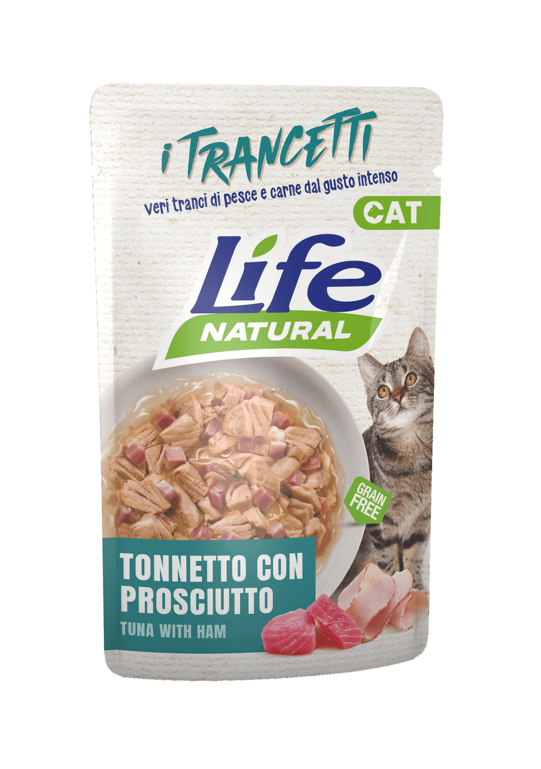 Life Natural Cat - Tonnetto con prosciutto - buste 70g