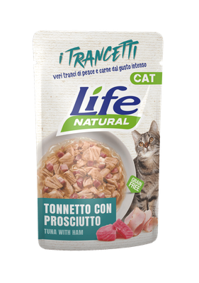 Life Natural Cat - Tonnetto con prosciutto - buste 70g