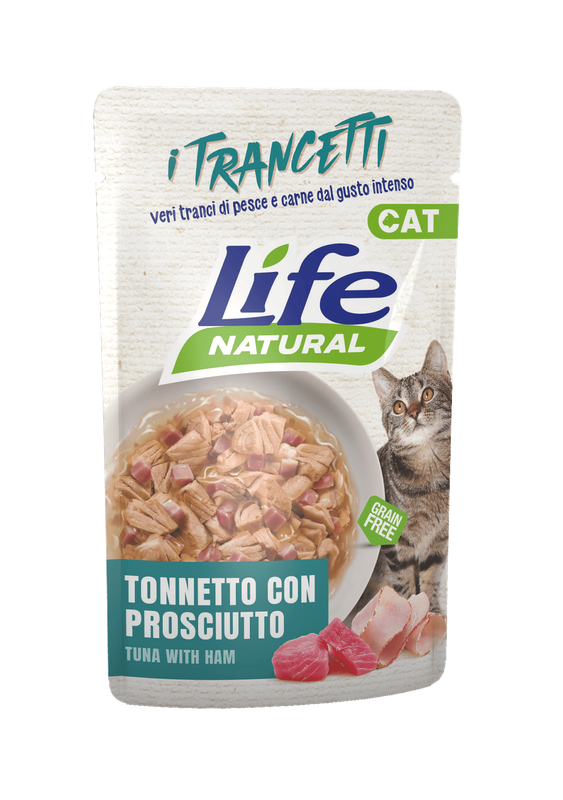 Life Natural Cat - Tuna with Ham - 70g Pouches