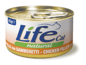 Life Natural Cat - POLLO CON GAMBERETTI 85g