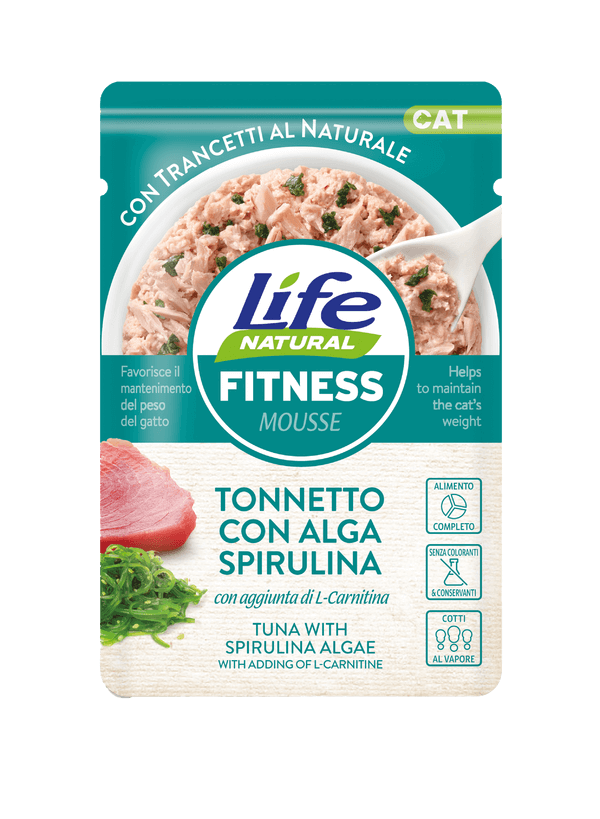 Life Natural Cat - Busta 70 gr – Fitness Tonnetto con Alga Spirulina