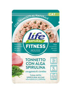Life Natural Cat - Busta 70 gr – Fitness Tonnetto con Alga Spirulina