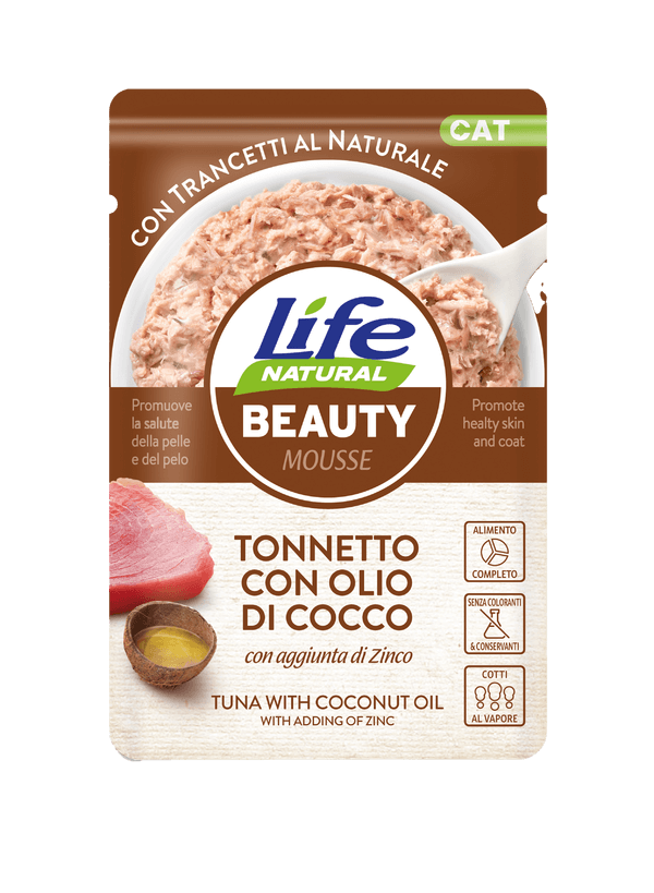 Life Natural Cat - Busta 70 gr – Beauty Tonnetto con Olio di cocco