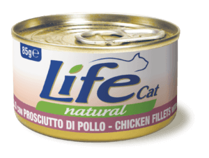 Life Natural Cat - Filetti di pollo e prosciutto 85g
