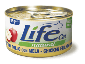 Life Natural Cat - Filetti di pollo con mela 85g