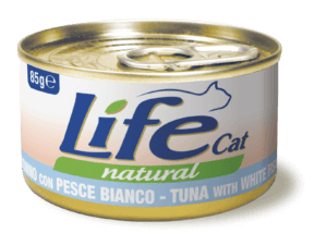 Life Natural Cat - TONNO CON PESCE BIANCO 85g