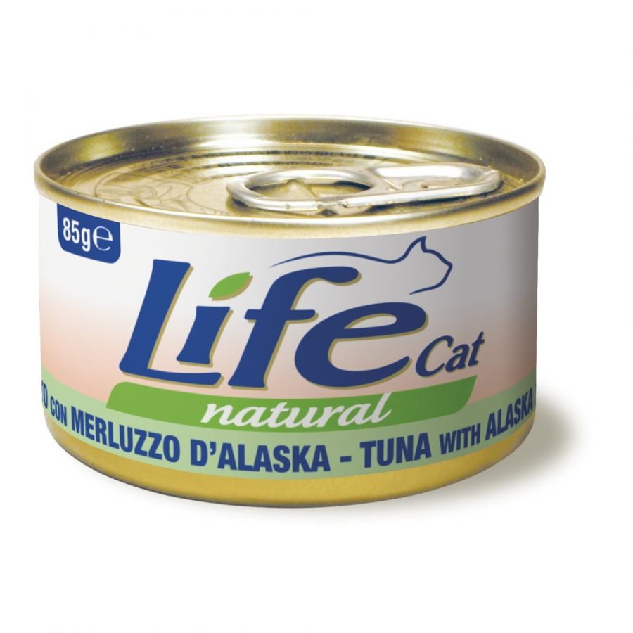 Life Natural Cat - Tonnetto con merluzzo d’Alaska - 85gr