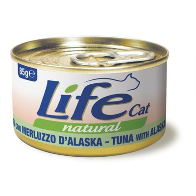 Life Natural Cat - Tonnetto con merluzzo d’Alaska - 85gr