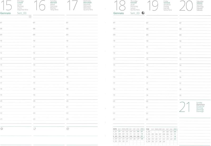 Agenda Nota Bene 2026 Settimanale A5 Skin Tech Nero