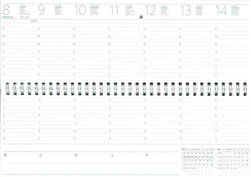 Agenda Nota Bene 2026 Planning W-O Opal Arancio