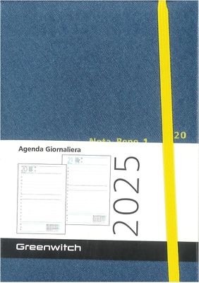 Agenda 2026 Nota Bene Giornaliera 12 X 17 Safian Blu