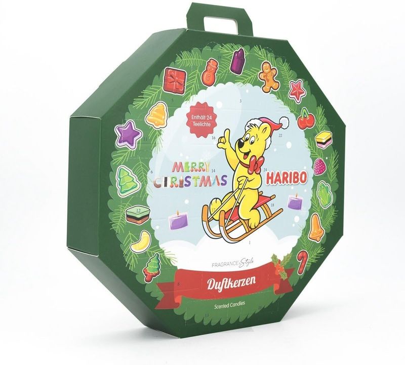 Haribo Advent Calendar with Tealight Candles