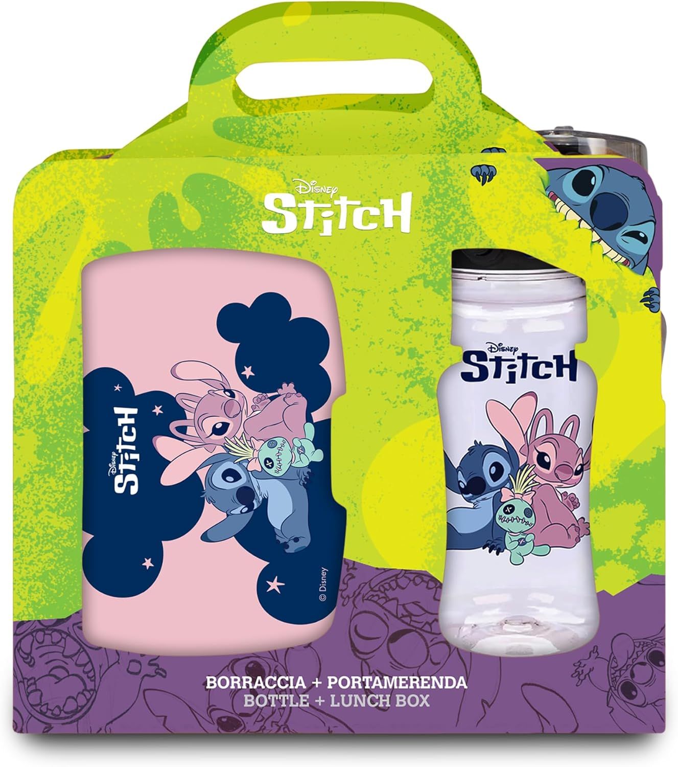 Seven Set Lunch Box + Water Bottle LILO &amp; STITCH