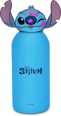 Seven LILO &amp; STITCH Light Blue Thermal Bottle - 350 ml with Shaped Lid Cover