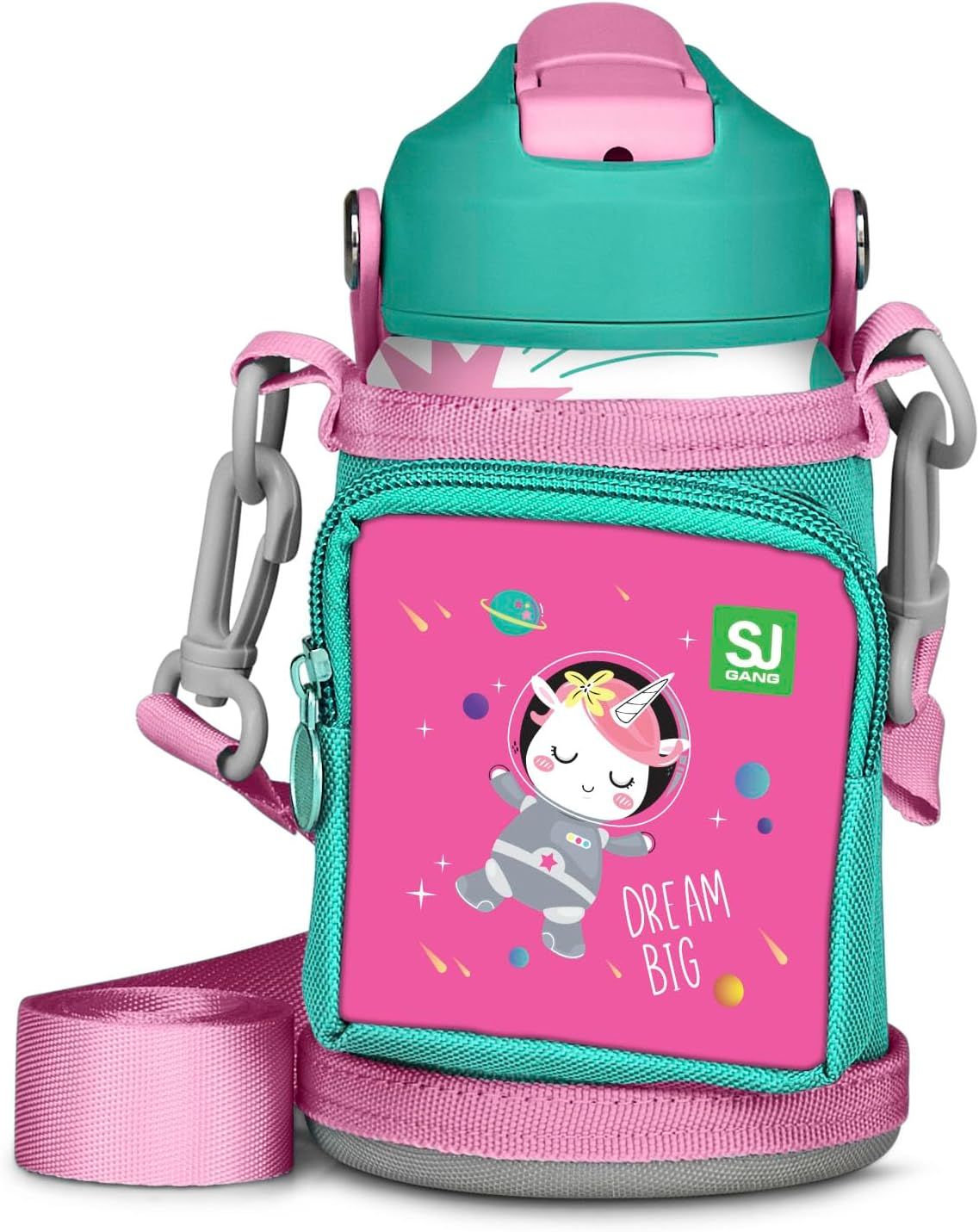 SJ GANG STYLE JAM Water Bottle with Bottle Cage - Unicorn