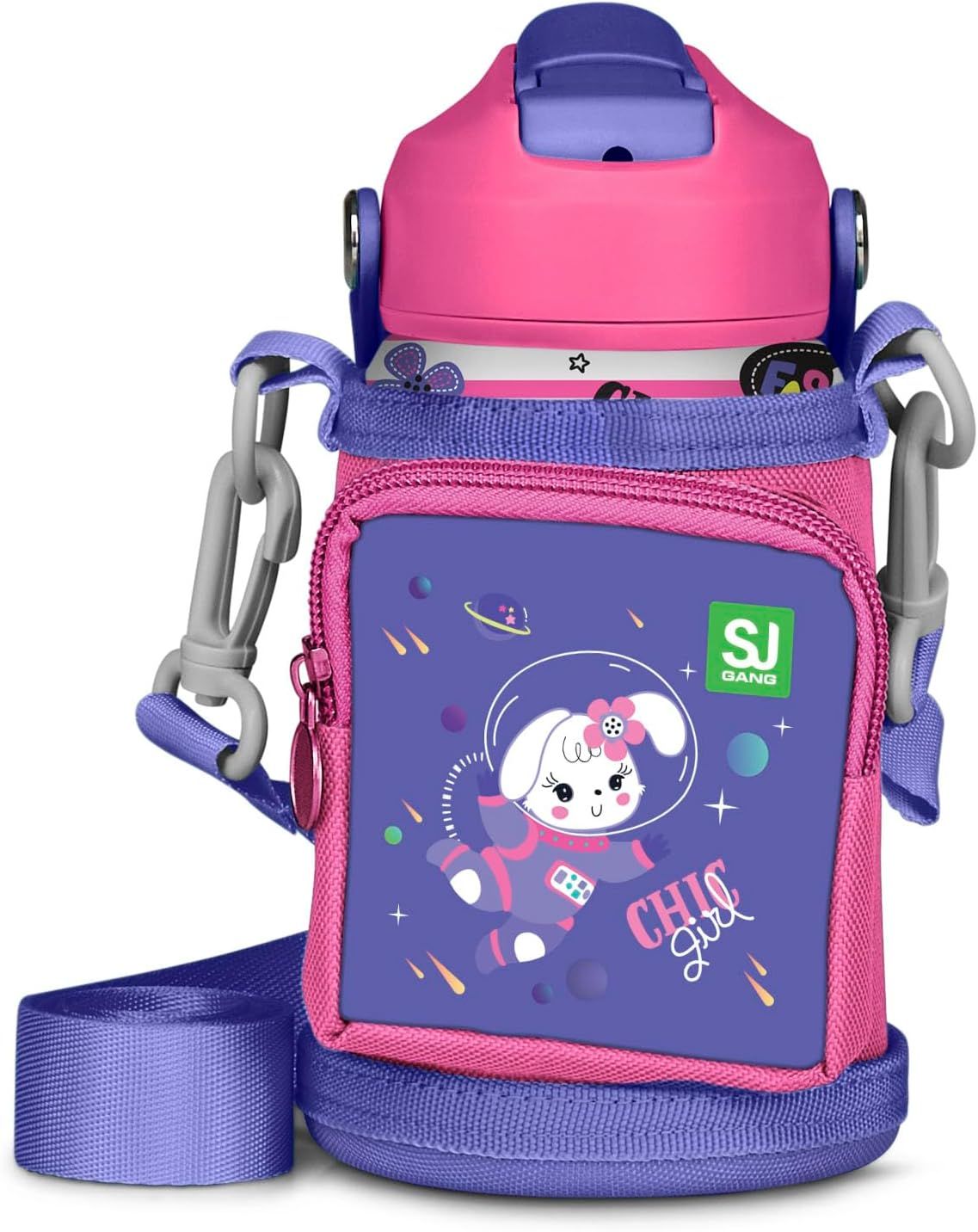 SJ GANG STYLE JAM Water Bottle with Bottle Cage - Fashion Little Dog