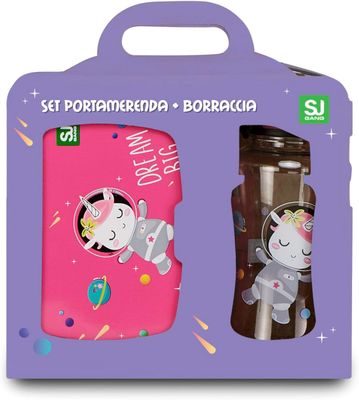 SJ GANG STYLE JAM Lunch Box and Water Bottle Set - Unicorn