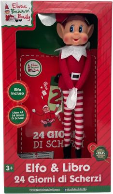 Maricart - &quot;24 Days of Christmas Pranks&quot; Book Kit in Italian for Children and the Christmas Elf