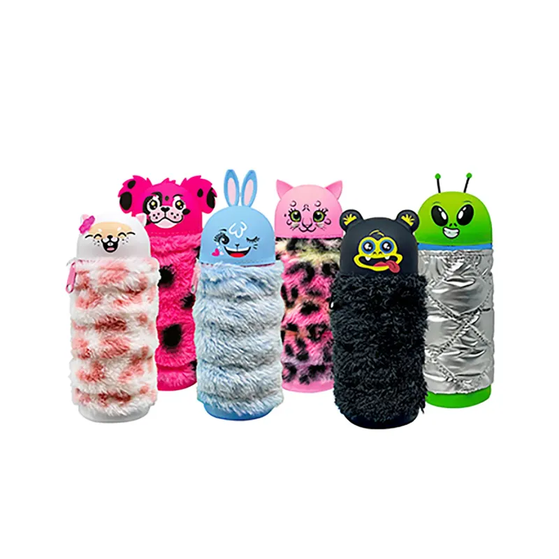 Mitama Extendable Silicone Pencil Case + Plush/Duvet