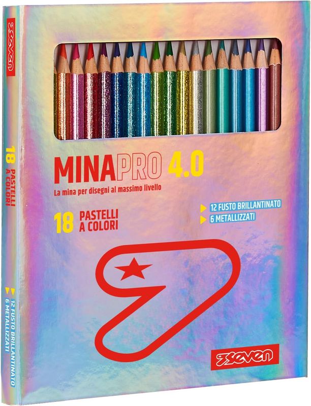 Seven Minapro 4.0 Pastels 18 pcs (6 metallic + 12 glitter)