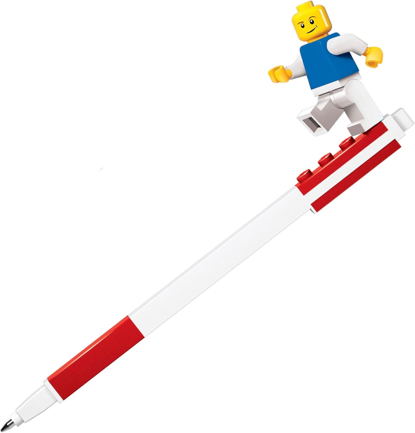 LEGO Official Gel Pen with Minifigure - 0.7 mm Tip - Red