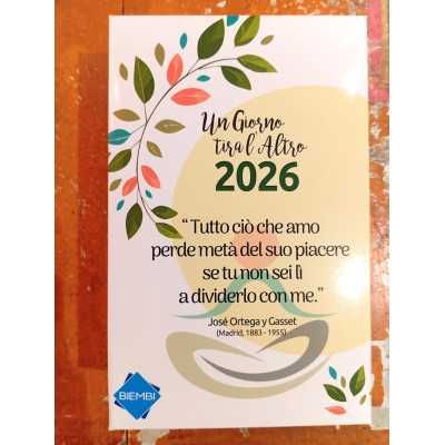 CALENDARIO 2026 UN GIORNO TIRA L&#39;ALTRO refill per calendario da tavolo