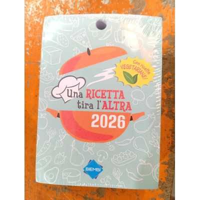 CALENDARIO 2026 UNA RICETTA TIRA L&#39;ALTRA refill per calendario da tavolo