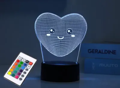 I-TOTAL - 3D LED lamp - Follow Your Heart