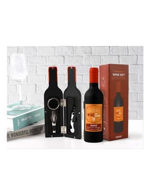 ITotal - Bottle Set with 3 Wine Accessories