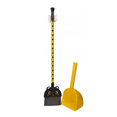 ITotal - Black Cat Broom and Dustpan Set